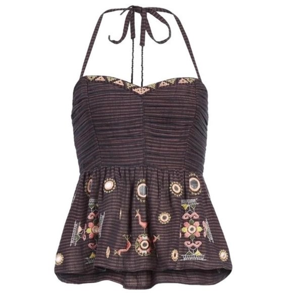 Free People Sweet Safari Halter Top M NWT - Picture 6 of 8